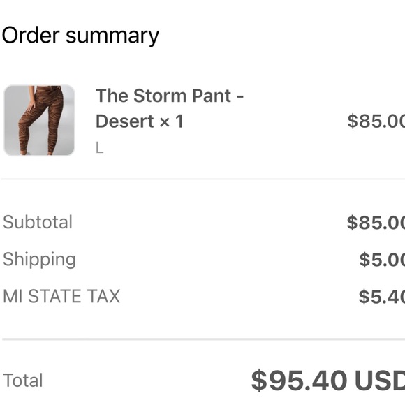 Balance Athletica (now Vitality) Storm Pant in Desert - Picture 6 of 6